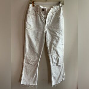 Boyish White Ankle Straight leg Jeans size 26